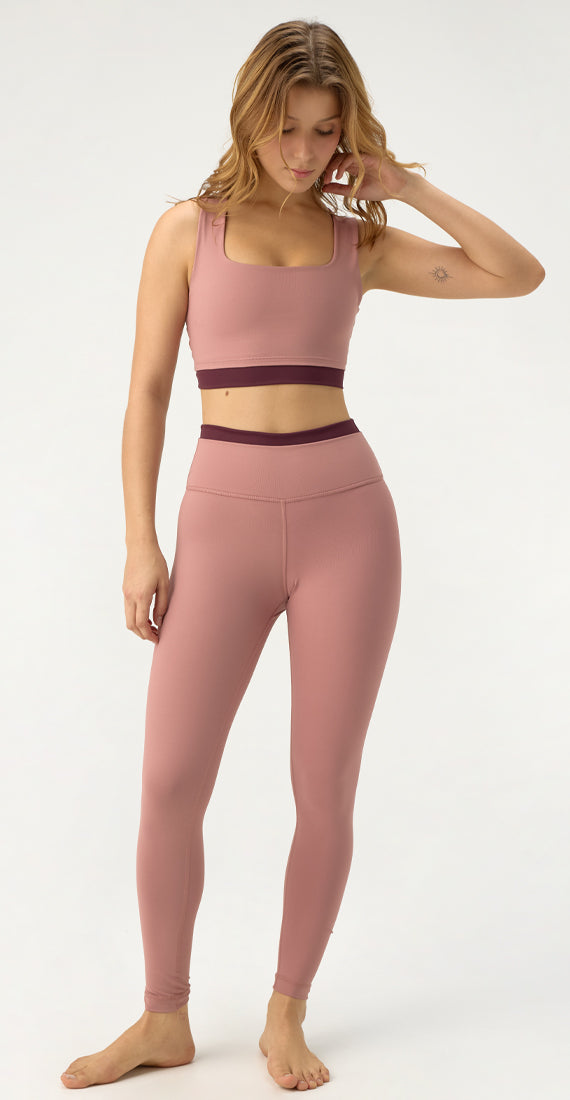 LEGGING DOUBLE LOVE ROSE QUARTZ