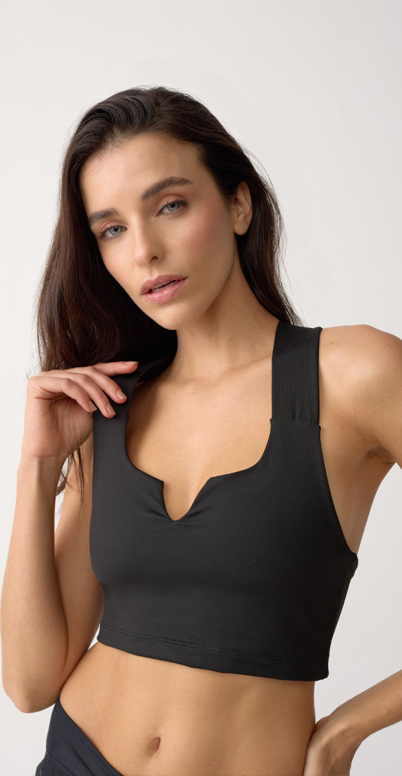 TOP DEPORTIVO READY FOR YOU BLACK ONYX